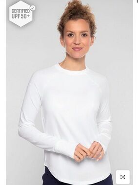 Coolibar Lumaleo Long Sleeve Shirt Women XS EUC UPF 50